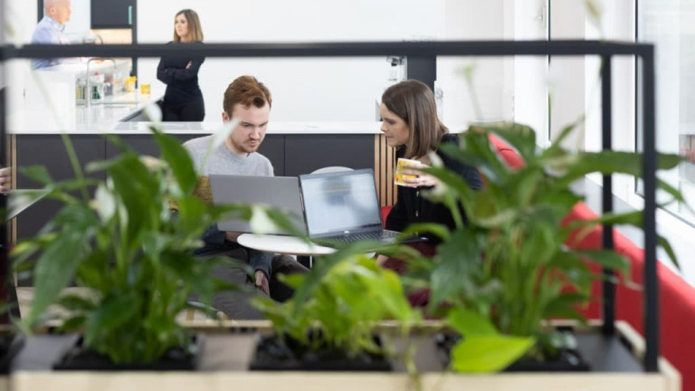 Employees in the office in Baar, Switzerland