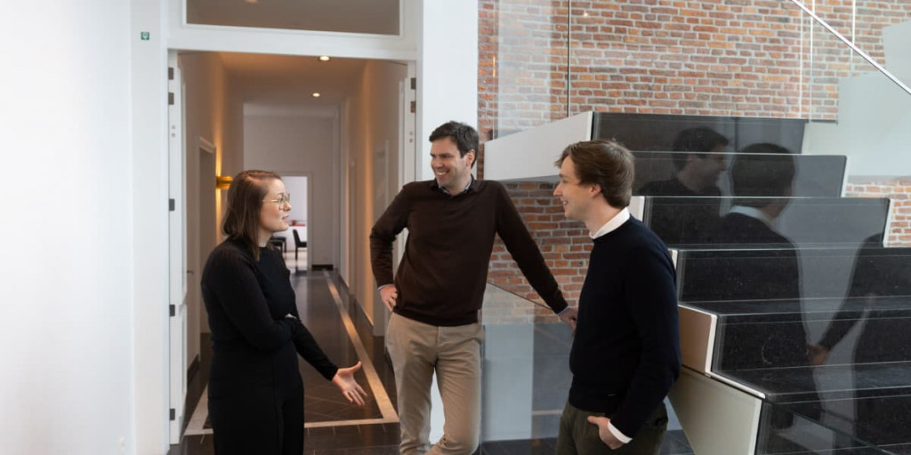 Finance team in our HQ in Lembeke, Belgium